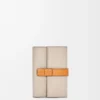 Small vertical wallet in soft grained calfskin Light Oat/Honey Small vertical wallet in soft grained calfskin Light Oat/Honey