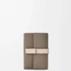 Small vertical wallet in soft grained calfskin Taupe/Talc Small vertical wallet in soft grained calfskin Taupe/Talc