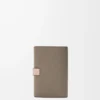Small vertical wallet in soft grained calfskin Taupe/Talc Small vertical wallet in soft grained calfskin Taupe/Talc