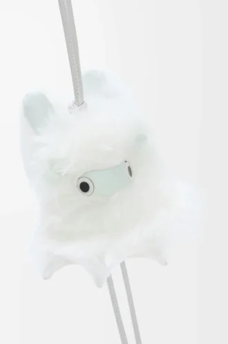 Snow Bunny charm in shearling White