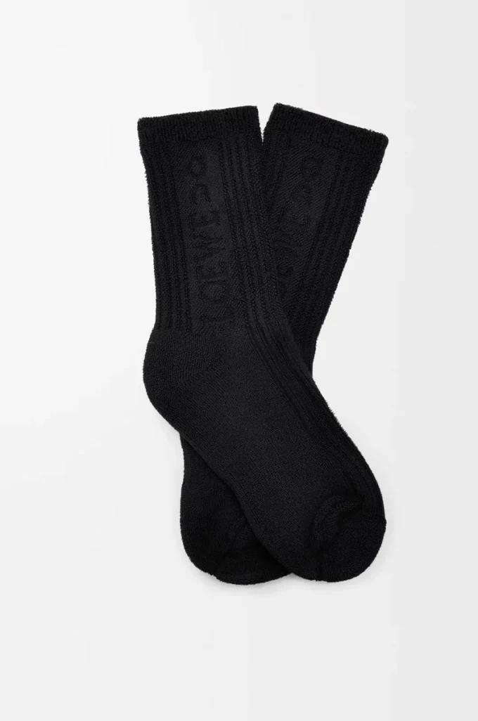 Socks in cotton Black Socks in cotton Black