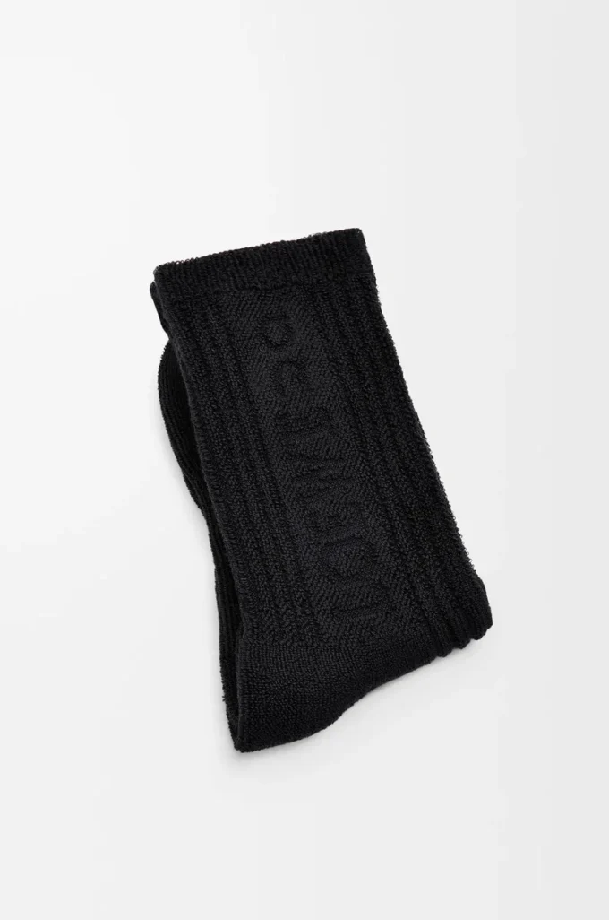 Socks in cotton Black Socks in cotton Black