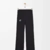 Soft bootleg pants in technical jersey Black Soft bootleg pants in technical jersey Black