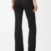 Soft bootleg pants in technical jersey Black Soft bootleg pants in technical jersey Black