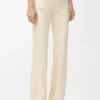 Soft bootleg pants in technical jersey Ivory Soft bootleg pants in technical jersey Ivory