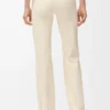 Soft bootleg pants in technical jersey Ivory Soft bootleg pants in technical jersey Ivory