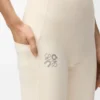 Soft bootleg pants in technical jersey Ivory Soft bootleg pants in technical jersey Ivory