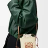 Square pocket in iraca palm and calfskin Natural/Tan Square pocket in iraca palm and calfskin Natural/Tan