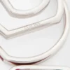 Stacked hoop earrings in sterling silver and enamel Silver/Burgundy Stacked hoop earrings in sterling silver and enamel Silver/Burgundy