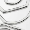 Stacked hoop earrings in sterling silver Silver Stacked hoop earrings in sterling silver Silver