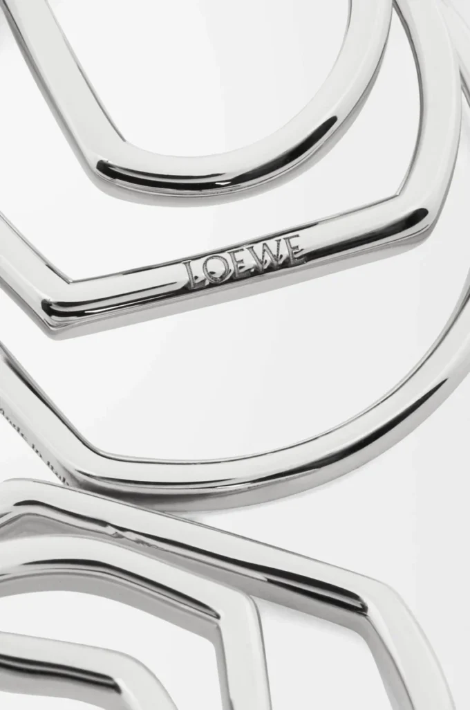 Stacked hoop earrings in sterling silver Silver Stacked hoop earrings in sterling silver Silver