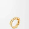 Stacked ring in sterling silver and enamel Gold/Ivory Stacked ring in sterling silver and enamel Gold/Ivory