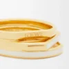 Stacked ring in sterling silver and enamel Gold/Ivory Stacked ring in sterling silver and enamel Gold/Ivory