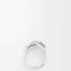 Stacked ring in sterling silver and enamel Silver/Blue