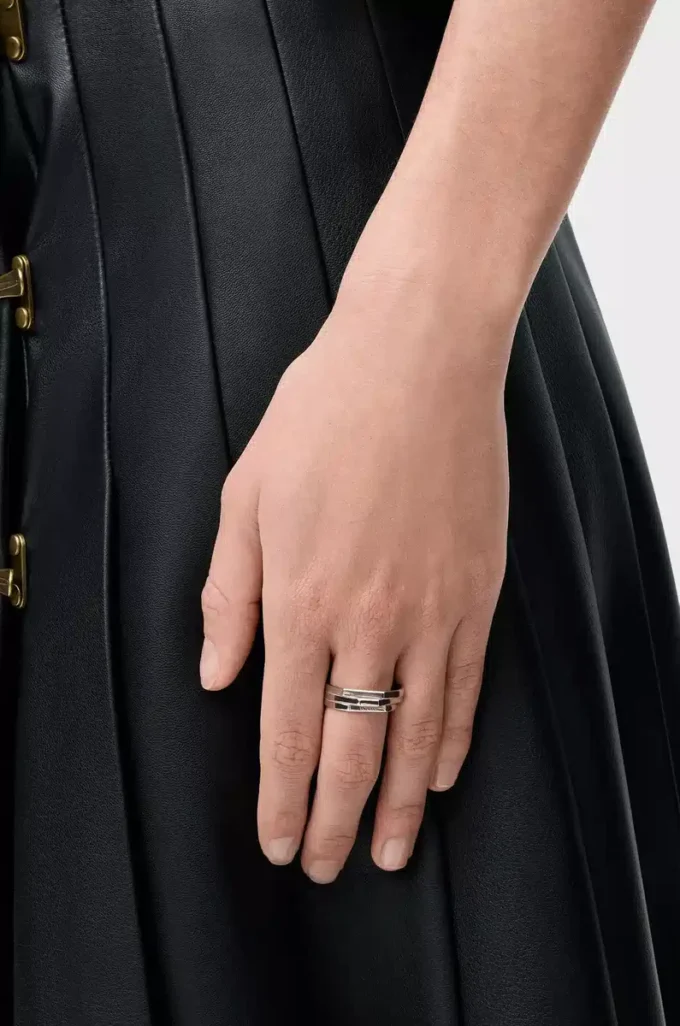 Stacked ring in sterling silver Silver Stacked ring in sterling silver Silver