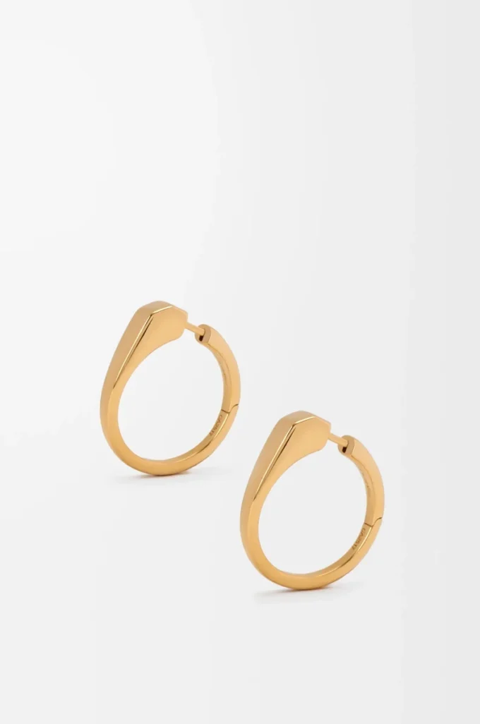 Stirrup earrings in sterling silver Gold Stirrup earrings in sterling silver Gold