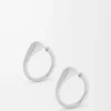 Stirrup earrings in sterling silver Silver