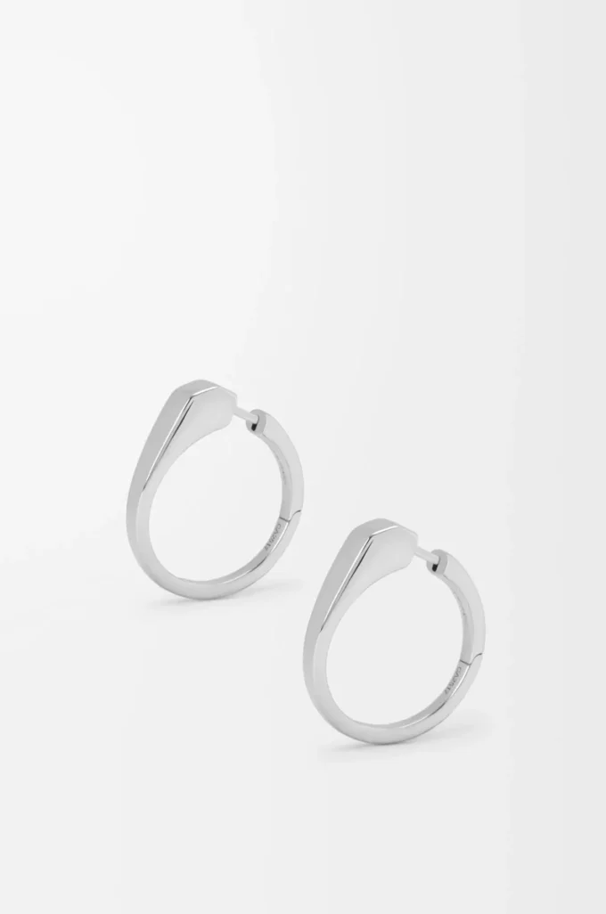 Stirrup earrings in sterling silver Silver