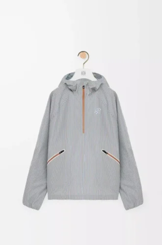 Storm anorak in technical shell Beige/Blue