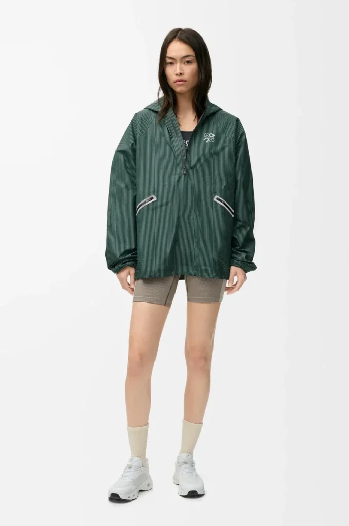 Storm anorak in technical shell Green/Black Storm anorak in technical shell Green/Black