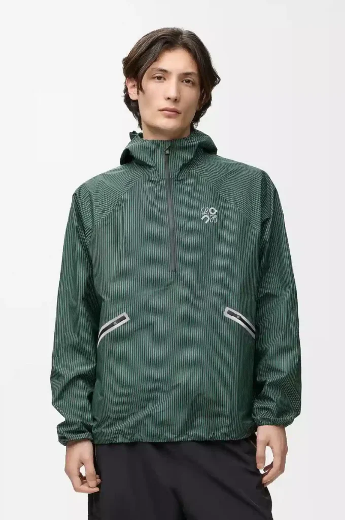Storm anorak in technical shell Green/Black Storm anorak in technical shell Green/Black