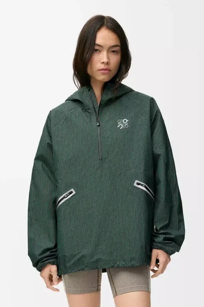 Storm anorak in technical shell Green/Black Storm anorak in technical shell Green/Black