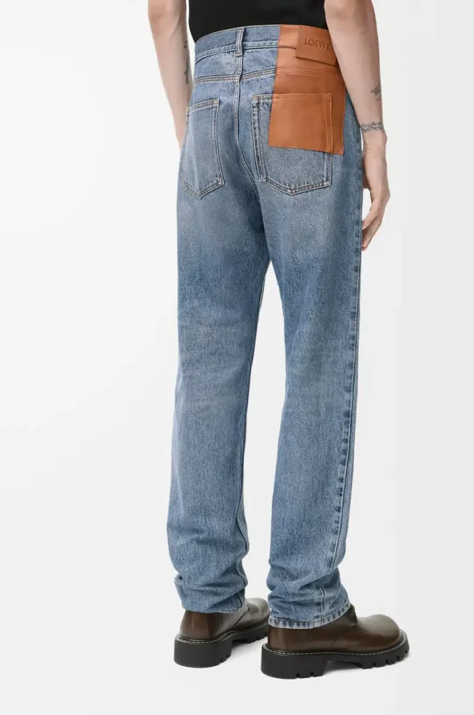 Straight leg jeans in denim Blue Straight leg jeans in denim Blue