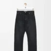Straight leg jeans in denim Washed Black Straight leg jeans in denim Washed Black