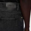 Straight leg jeans in denim Washed Black Straight leg jeans in denim Washed Black
