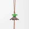 Stripey Puzz charm Tan/Green Stripey Puzz charm Tan/Green