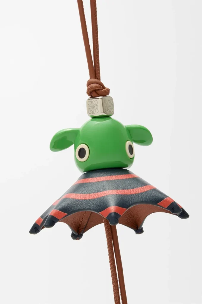Stripey Puzz charm Tan/Green Stripey Puzz charm Tan/Green