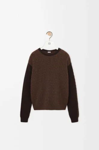 Sweater in cashmere Brown/Dark Brown