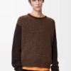 Sweater in cashmere Brown/Dark Brown Sweater in cashmere Brown/Dark Brown