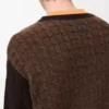 Sweater in cashmere Brown/Dark Brown Sweater in cashmere Brown/Dark Brown