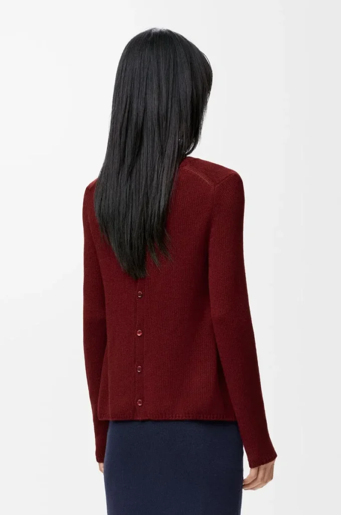 Sweater in cashmere Burgundy Sweater in cashmere Burgundy