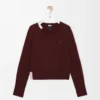 Sweater in cashmere Burgundy/Multicolor Sweater in cashmere Burgundy/Multicolor