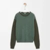Sweater in cashmere Light Green/Khaki Green Sweater in cashmere Light Green/Khaki Green