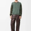 Sweater in cashmere Light Green/Khaki Green Sweater in cashmere Light Green/Khaki Green