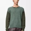 Sweater in cashmere Light Green/Khaki Green Sweater in cashmere Light Green/Khaki Green