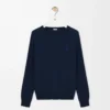 Sweater in cotton blend Navy Blue Sweater in cotton blend Navy Blue