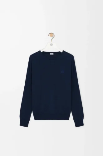 Sweater in cotton blend Navy Blue