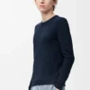 Sweater in cotton blend Navy Blue Sweater in cotton blend Navy Blue