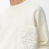 Sweater in cotton blend White/Light Grey Sweater in cotton blend White/Light Grey