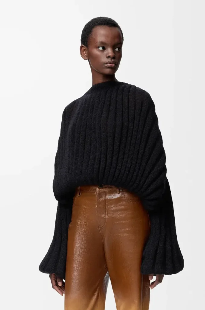 Sweater in mohair blend Black