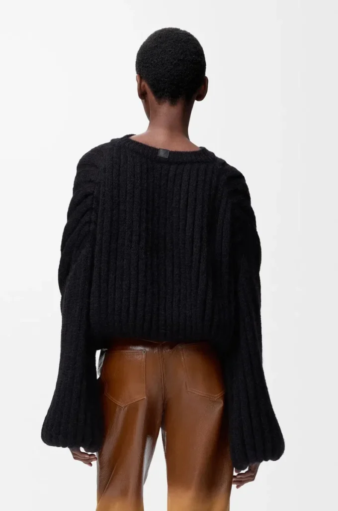 Sweater in mohair blend Black