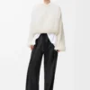 Sweater in mohair blend White Sweater in mohair blend White