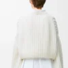 Sweater in mohair blend White Sweater in mohair blend White