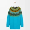 Sweater in wool and mohair blend Blue/Multicolor Sweater in wool and mohair blend Blue/Multicolor