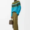 Sweater in wool and mohair blend Blue/Multicolor Sweater in wool and mohair blend Blue/Multicolor