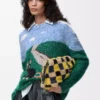 Sweater in wool and mohair Blue/Multicolor Sweater in wool and mohair Blue/Multicolor